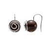 Smoky Quartz Beaded Sterling Silver Earrings