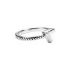 Sterling Silver Mother of Pearl Triangle Ring