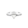 Sterling Silver Mother of Pearl Triangle Ring