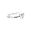 Sterling Silver Mother of Pearl Triangle Ring