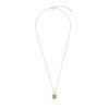 Peridot Sterling Silver Four Leaf Clover Dangle Earrings