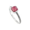 Sterling Silver Rhodochrosite Ring