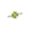 Peridot Sterling Silver Four Leaf Clover Ring