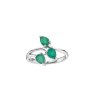 Emerald Sterling Silver Ring