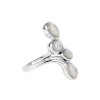 Sterling Silver Mother of Pearl Bypass Ring