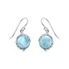Larimar Sterling Silver Earrings