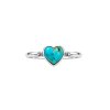 Turquoise Sterling Silver Heart Ring