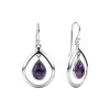 Sterling Silver Charoite Earrings