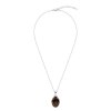 Sterling Silver Ammonite Shell Pendant with Chain 18 Inches