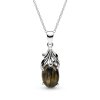 Sterling Silver Labradorite Pendant with Chain 18 Inches