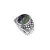 Sterling Silver Azurite Malachite Men's Ring