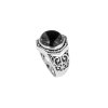 Sterling Silver Ring with Onyx