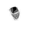 Sterling Silver Onyx Men's Ring