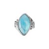 Sterling Silver Larimar Ring