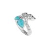 Sterling Silver Larimar Ring