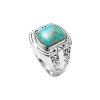 Sterling Silver Turquoise Men's Ring