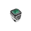 Sterling Silver Azurite Malachite Men's Ring