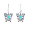 Sterling Silver Turquoise Butterfly Ring