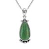 Sterling Silver Turquoise Pendant with Chain 18 Inches