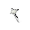Sterling Silver Rainbow Moonstone Ring