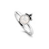 Sterling Silver Rainbow Moonstone Ring