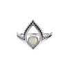 Sterling Silver Rainbow Moonstone Ring