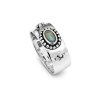 Sterling Silver Rainbow Moonstone Ring