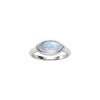 Rainbow Moonstone Sterling Silver Ring
