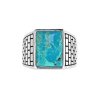 Sterling Silver Turquoise Men's Ring