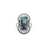 Blended Turquoise & Lapis Lazuli Sterling Silver Ring