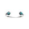 Sterling Silver Turquoise Bangle 7.5 Inches