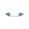 Sterling Silver Turquoise Bangle 7.5 Inches