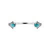 Sterling Silver Turquoise Bangle 7.5 Inches