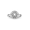 Sterling Silver Star Diamond Ring