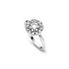 Sterling Silver Star Diamond Ring