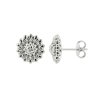 Sterling Silver Flower Earrings