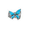 Turquoise Sterling Silver Butterfly Ring