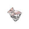 Sterling Silver Pink Mother of Pearl Butterfly Ring