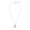 Sterling Silver Rhodochrosite Pendant with Chain 18 Inches