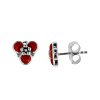 Sterling Silver Coral Earrings