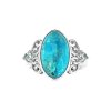 Sterling Silver Turquoise and Sky Blue Topaz Ring