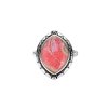 Sterling Silver Rhodochrosite Ring