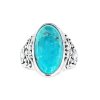 Sterling Silver Turquoise and Sky Blue Topaz Ring