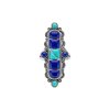 Sterling Silver Ring with Turquoise and Lapis Lazuli