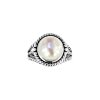 Sterling Silver Freshwater Pearl Dragon Eye Ring