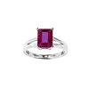 Sterling Silver Ruby Ring