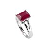 Sterling Silver Ruby Ring
