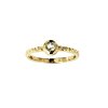 Sterling Silver Yellow Gold 18K Ring with White Topaz