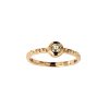 Sterling Silver White Topaz Ring Over Rose Gold Plated