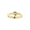 Sterling Silver White Topaz Ring Over 18K Yellow Gold Plated